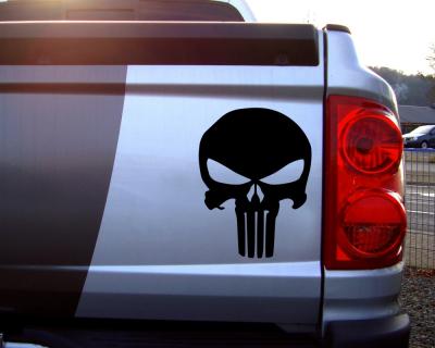 Punisher Aufkleber Totenkopf