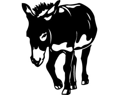 Wandsticker Esel 'Jakob' - Ansicht 1