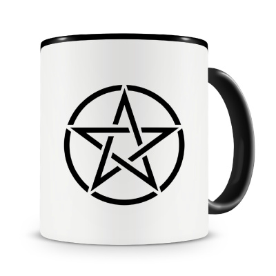 Tasse mit dem Motiv Pentagram