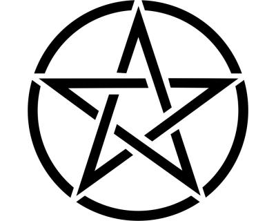 Pentagramm Aufkleber