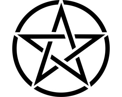 Wandtattoo Pentagramm