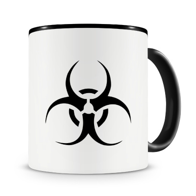Tasse mit dem Motiv Biohazard