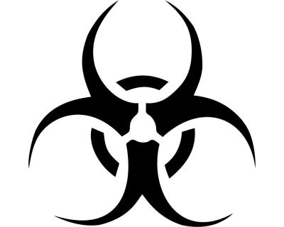 Biohazard Wandtattoo - Ansicht 1