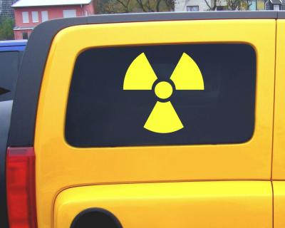 Radioaktiv Zeichen Aufkleber Aufkleber