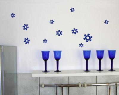 Eiskristall Wandtattoo Set A