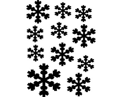 Eiskristall Wandtattoo Set B - Ansicht 1