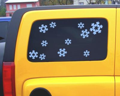 Eiskristalle Aufkleber Set C