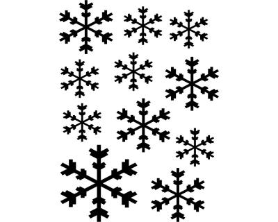 Eiskristall Wandtattoo Set D - Ansicht 1