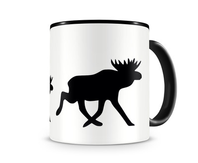 Tasse mit dem Motiv Elchkarawane Tasse