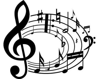 Musiknoten Karusell Wandtattoo - Ansicht 1