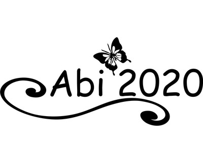Abiaufkleber Schmetterling Abi - Ansicht 1