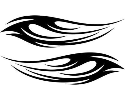 Tribal Aufkleberset Motorrad oder Auto - Ansicht 1