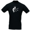 T-Shirt Kokopelli schwarz/weiß S Sonderangebot