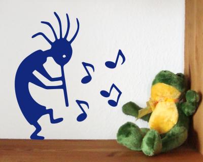 Wandtattoo Kokopelli Musik