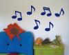 Musiknoten Wandtatoo 6er Set Wandtattoo