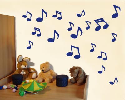 Musiknoten Wandtattoo 18er Set - Ansicht 3
