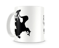 Tasse mit dem Motiv Rgen Tasse Modellnummer  wei/schwarz