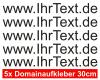5 Domainaufkleber 30cm Aufkleber