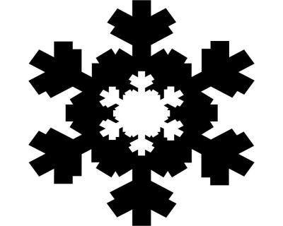 Eiskristalle Aufkleber Motiv C - Ansicht 1