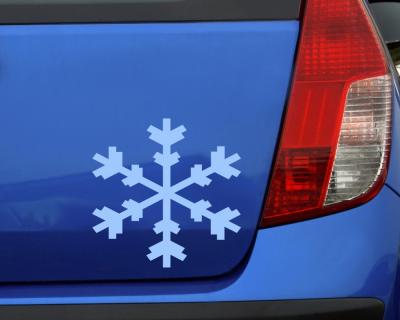 Eiskristalle Aufkleber Motiv D - Ansicht 2