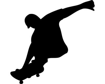 Skateboardfahrer Aufkleber - Ansicht 1