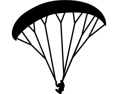Paraglider Aufkleber