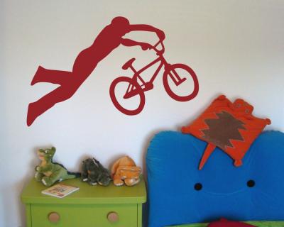 BMX Wandtattoo 'Superman' - Ansicht 2