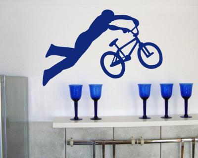 BMX Wandtattoo  Superman 