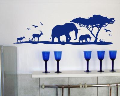 Afrika Wandtattoo Elefanten Wandtattoo
