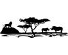 Afrika Wandtattoo Lwe Wandtattoo