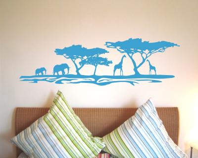Afrika Wandtattoo Giraffen - Ansicht 3
