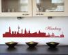 Wandtattoo Hamburg Skyline Wandtattoo