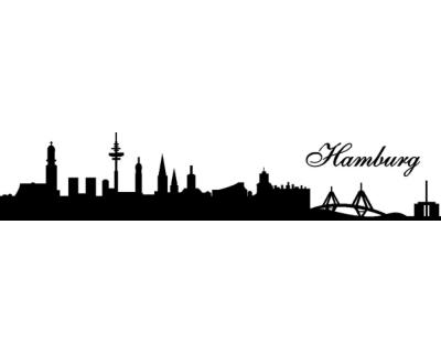 Wandtattoo Hamburg Skyline Wandtattoo
