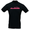 T-Shirt Berlin Skyline schwarz/fuchsia M Sonderangebot