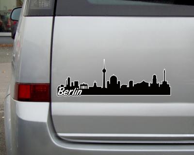 Berlin Skyline Autoaufkleber Aufkleber
