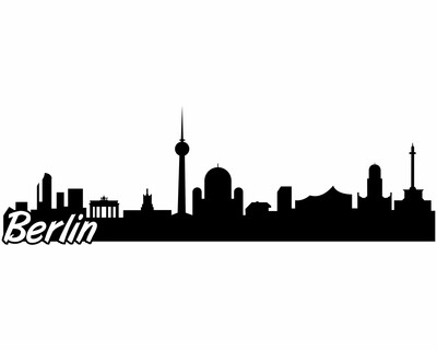 Berlin Skyline Wandtattoo