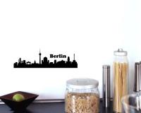 Wandtattoo Berlin Skyline schwarz 30x9.4 cm