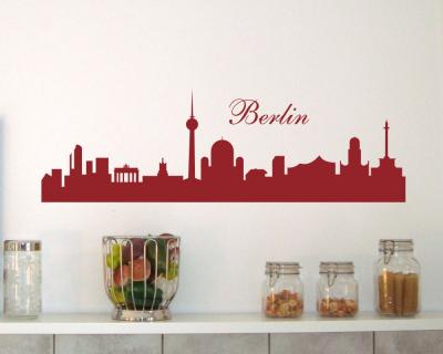 Wandtattoo Berlin Skyline