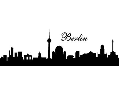 Wandtattoo Berlin Skyline