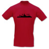 T-Shirt Köln Skyline rot/schwarz M Sonderangebot