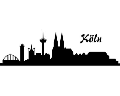 Wandtattoo Köln Skyline 30x9cm Sonderangebot