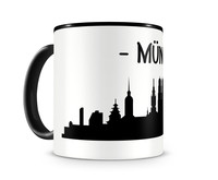 Tasse Mnchen Skyline Tasse Modellnummer  schwarz/schwarz