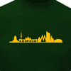 T-Shirt Leipzig Skyline grün/goldgelb 5XL Sonderangebot