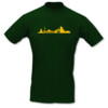 T-Shirt Leipzig Skyline grün/goldgelb 5XL Sonderangebot