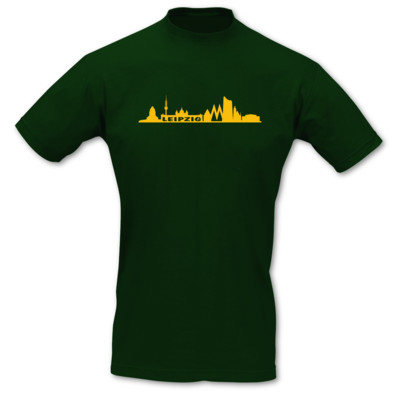 T-Shirt Leipzig Skyline grn/goldgelb 5XL