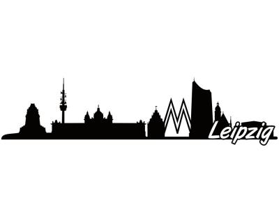 Leipzig Skyline Autoaufkleber Aufkleber