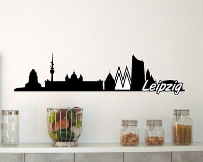 Leipzig Skyline Wandtattoo