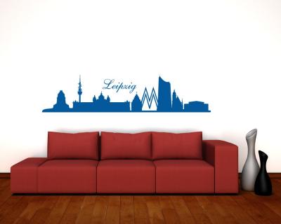 Wandtattoo Leipzig Skyline - Ansicht 2