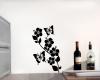 Blumenranke Wandtattoo kurz Wandtattoo