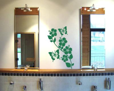 Blumenranke Wandtattoo kurz - Ansicht 3